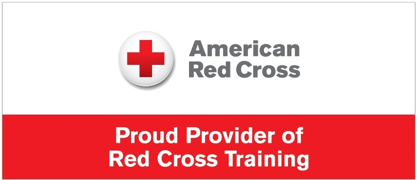 American Red Cross training provider badge.