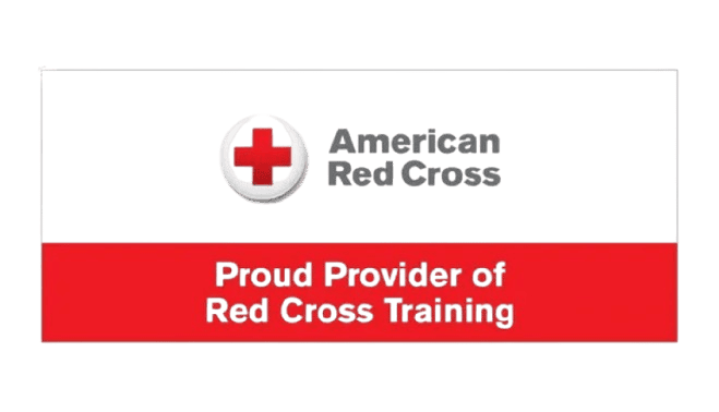 American Red Cross logo: proud training provider